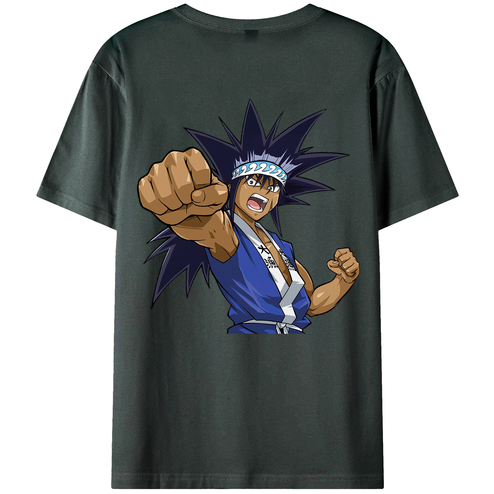 （画像用） 遊☆戯☆王 Yu-Gi-Oh! 綿100％ メンズ半袖Tシャツ（バックプリント） 通気性
